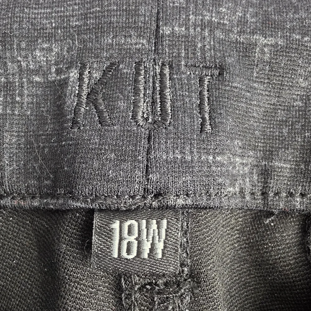 Kut from the Kloth 18W Charcoal Bootcut Trousers Fabric CV-2165